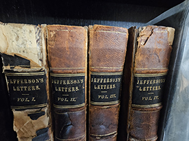 Books in the Muchmore Presidential History Collection.