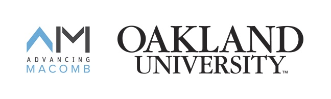 logos for advancing macomb and Oakland University