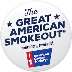 Great American Smokeout banner for 2017