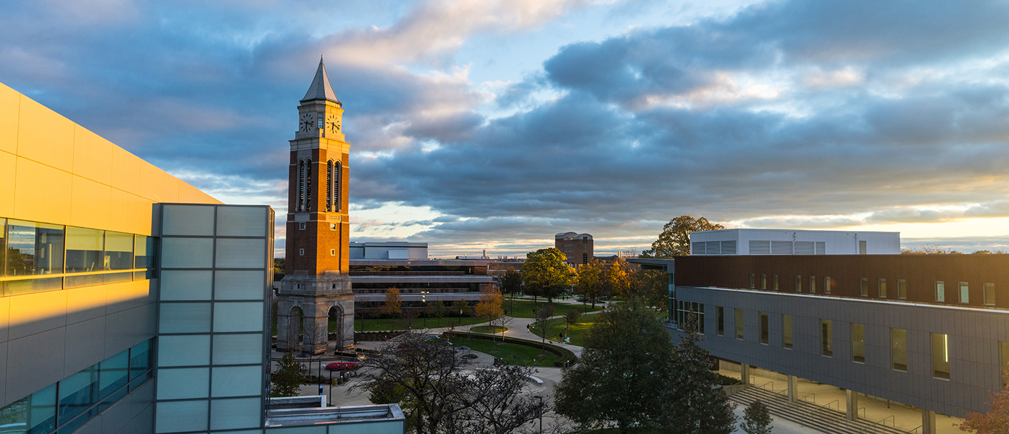 A view of Oakland University's campus