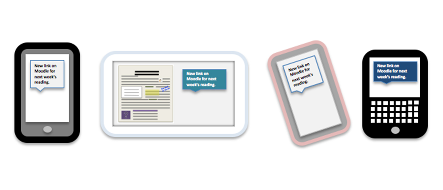 Communicate with texts mobile devices