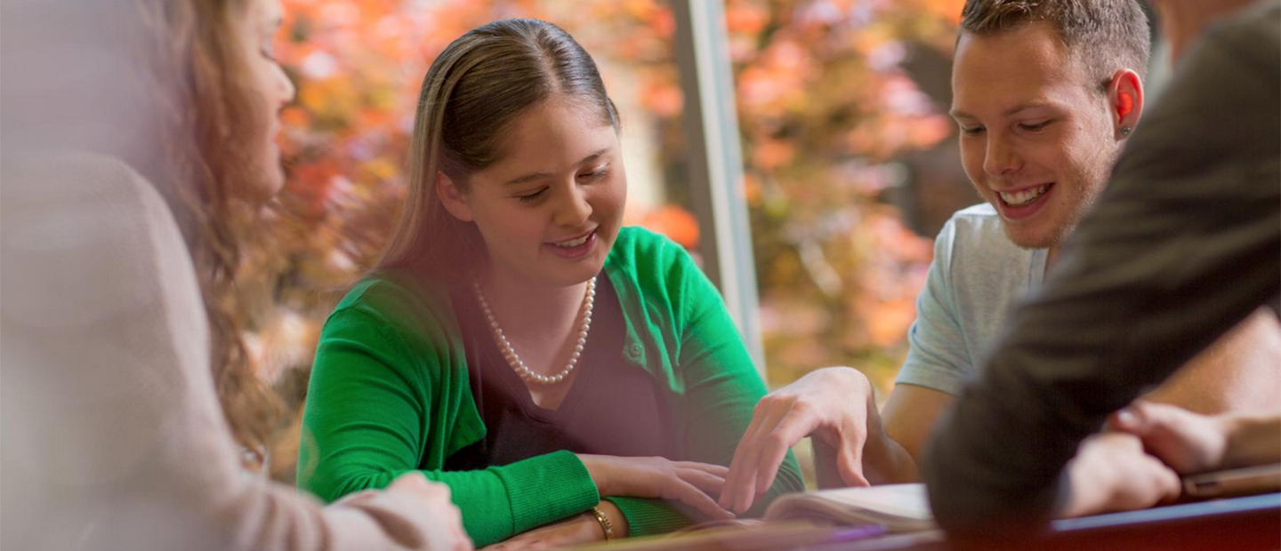 Active Listening in Small Group OU students working on an activity in a small group