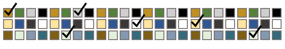CheckBox Mosaic Banner.png Rows of checkboxes