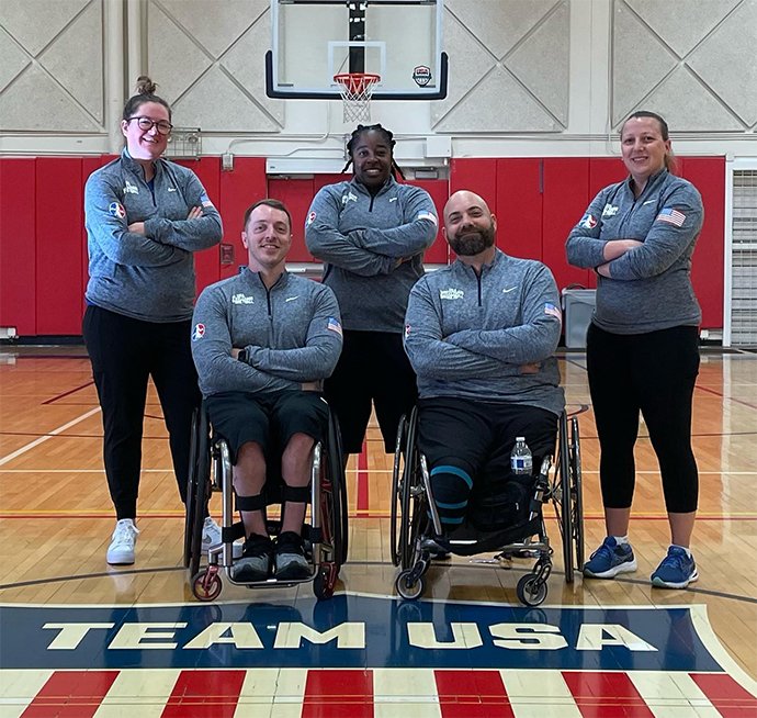 Wheelchair Basketball Team Leaders