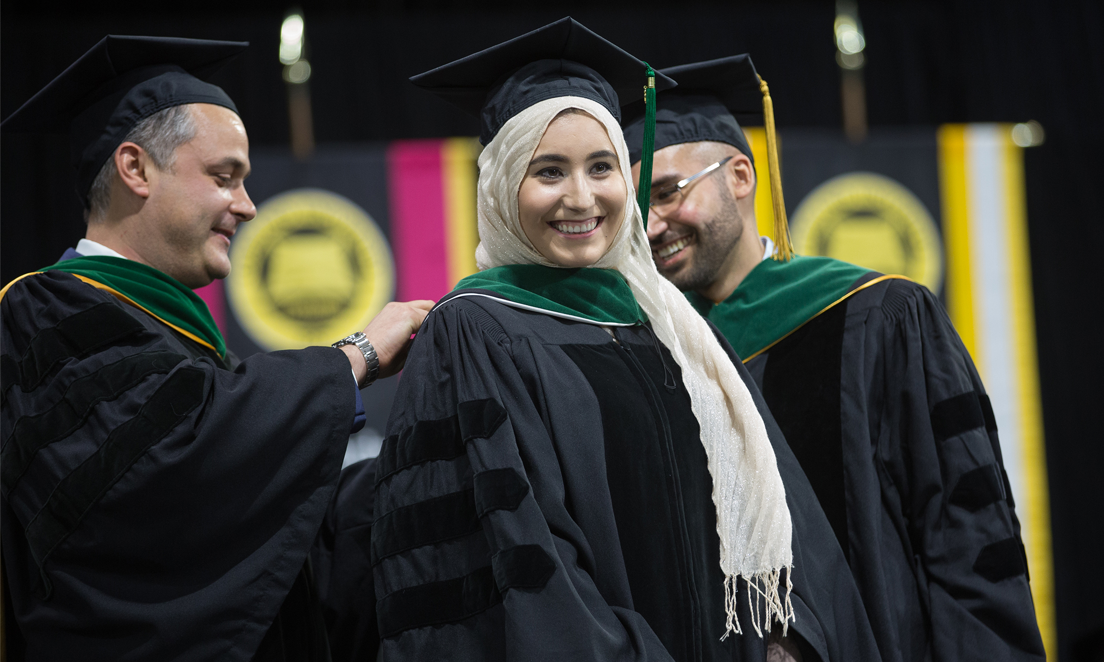 OUWB alumnae Fatima Fahs, M.D. at her commencement