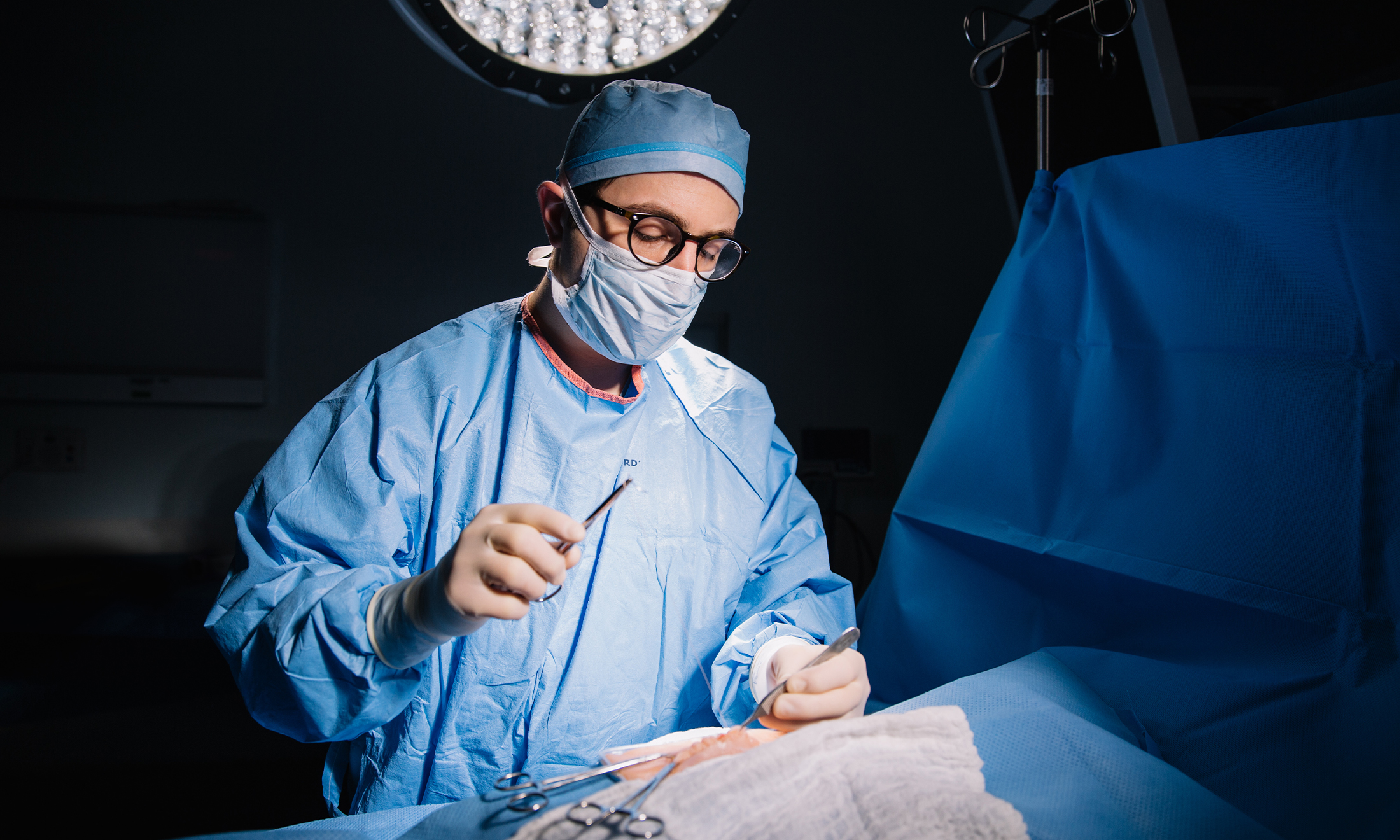 An image of a doctor in an operating room