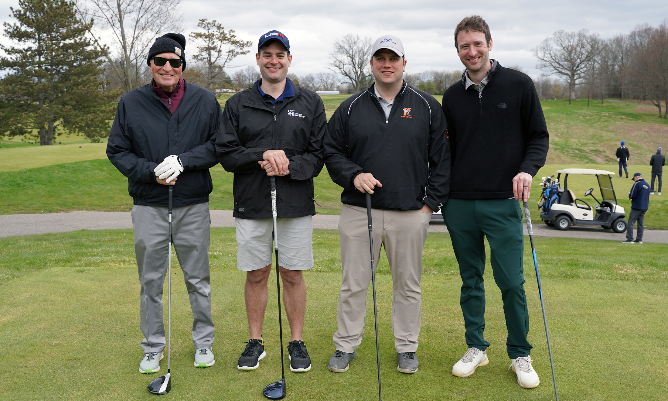An image of golfers at OUWB's first golf outing