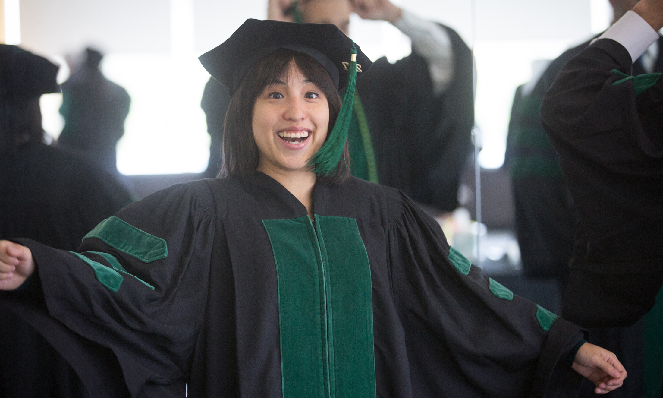 An image of Flo Doo, M.D., at OUWB Commencement 2017