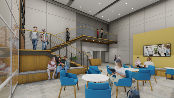 An image of the inside of the proposed new entrance