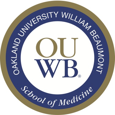 OUWB White Coat Patch that represents OUWB's Core Values.