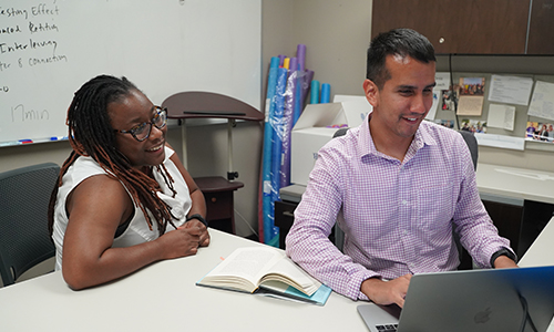 An image of LaTina Jackson and Saulo Ortiz