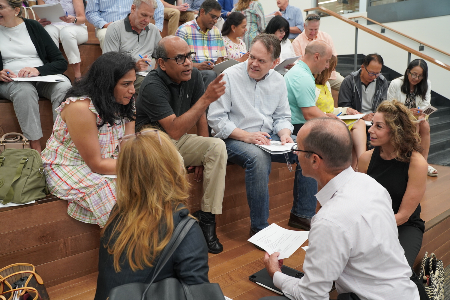 An image of families taking part in a TBL session