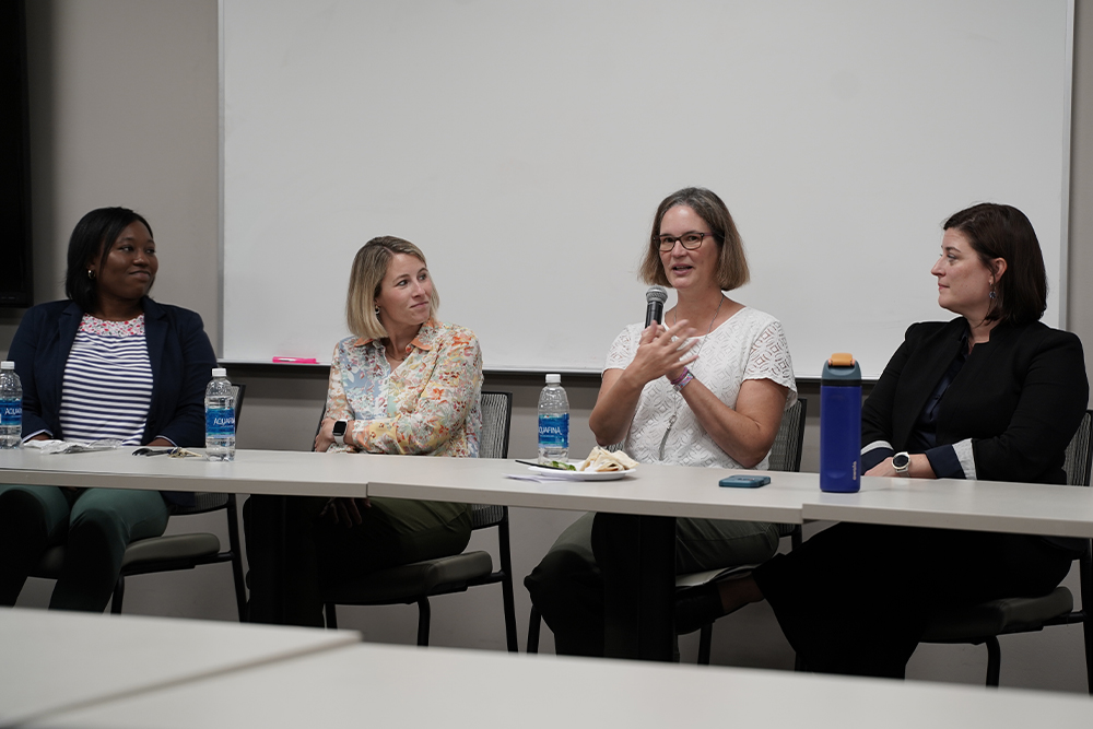 An image of the panel from the Women in Medicine Month event