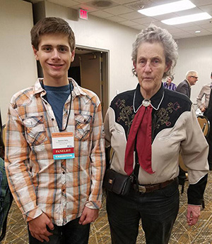 Spencer Kelly and Temple Grandin