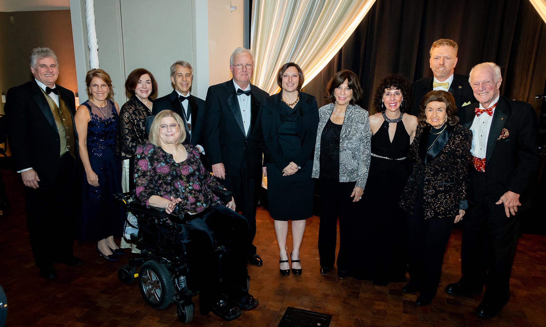 Group photo of steering committee at gala event