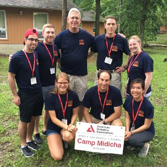 Group of volunteers at Camp Midicha