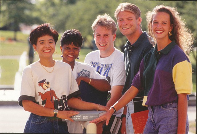 An image showing the attire of the 1990's