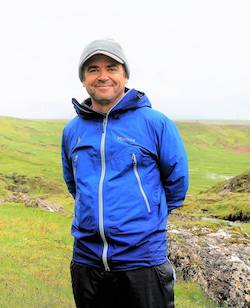 Professor Scott Tiegs working on rivers in Iceland