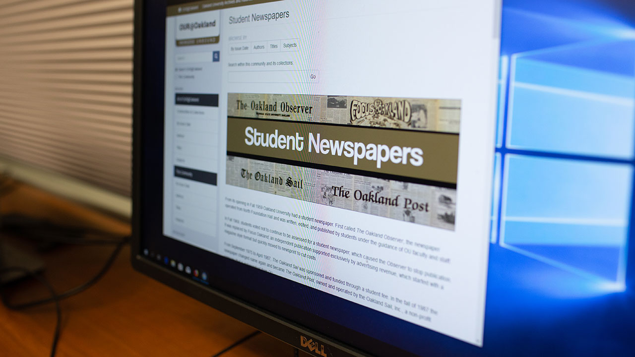 Student Newspaper Digital Archives Homepage