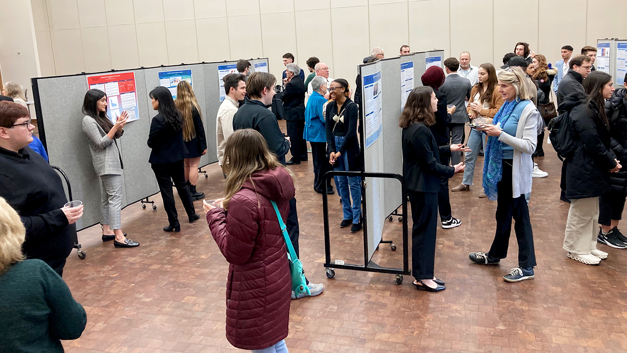 Research symposium featuring Nu Omega students