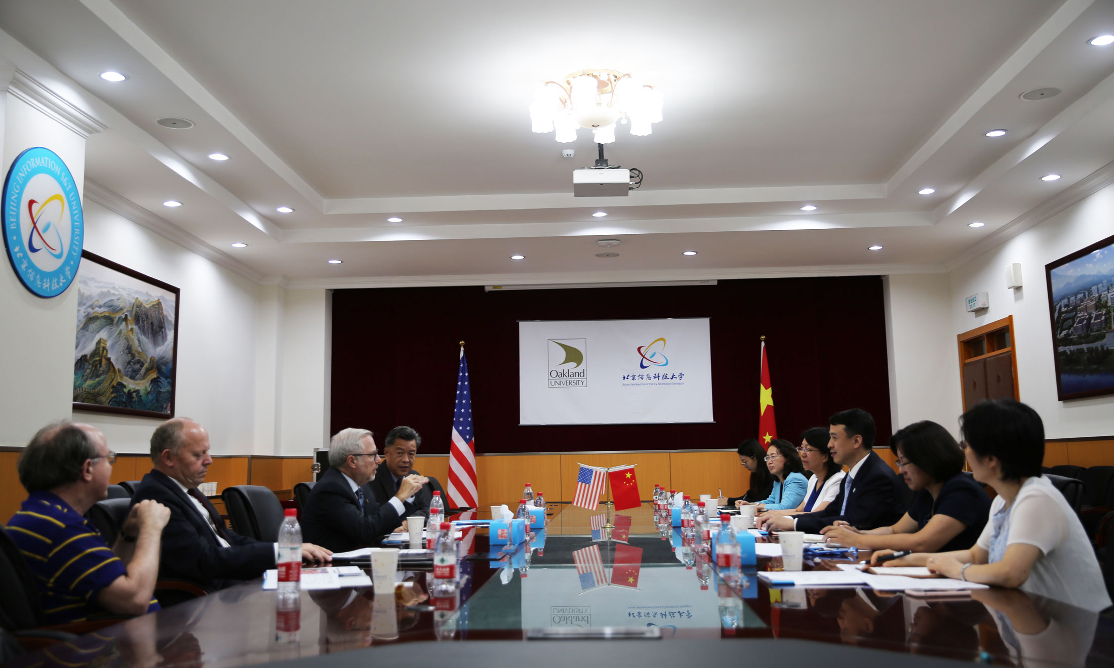 OU delegation meeting with Chinese university leaders