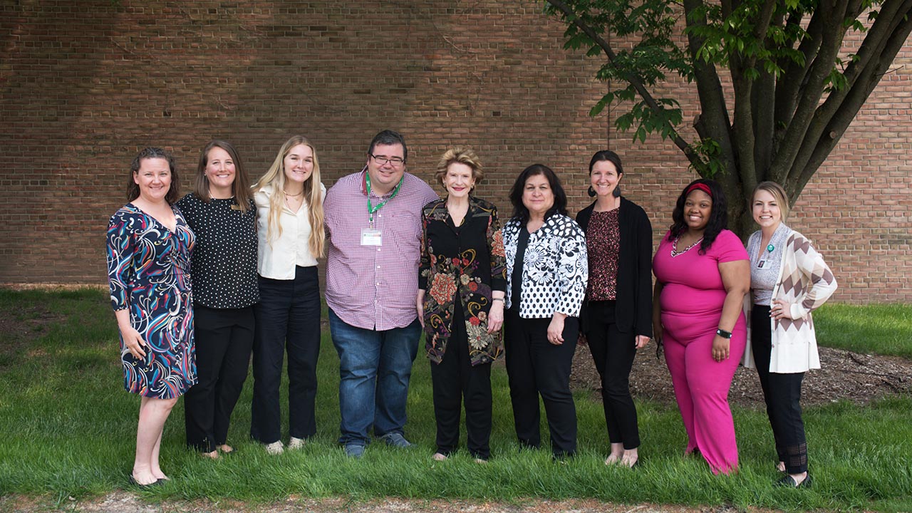 Dr. Jennifer Lucarelli (OU School of Health Sciences), Dr. Laurel Stevenson (OU School of Health Sciences), Bella Pagogna (Produce Prescription Program Manager, MIFMA), Joe Lesausky (Food Access Direc