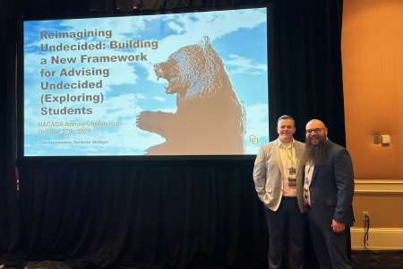 Zach Barclay and Jamie Franklin at NACADA Conference