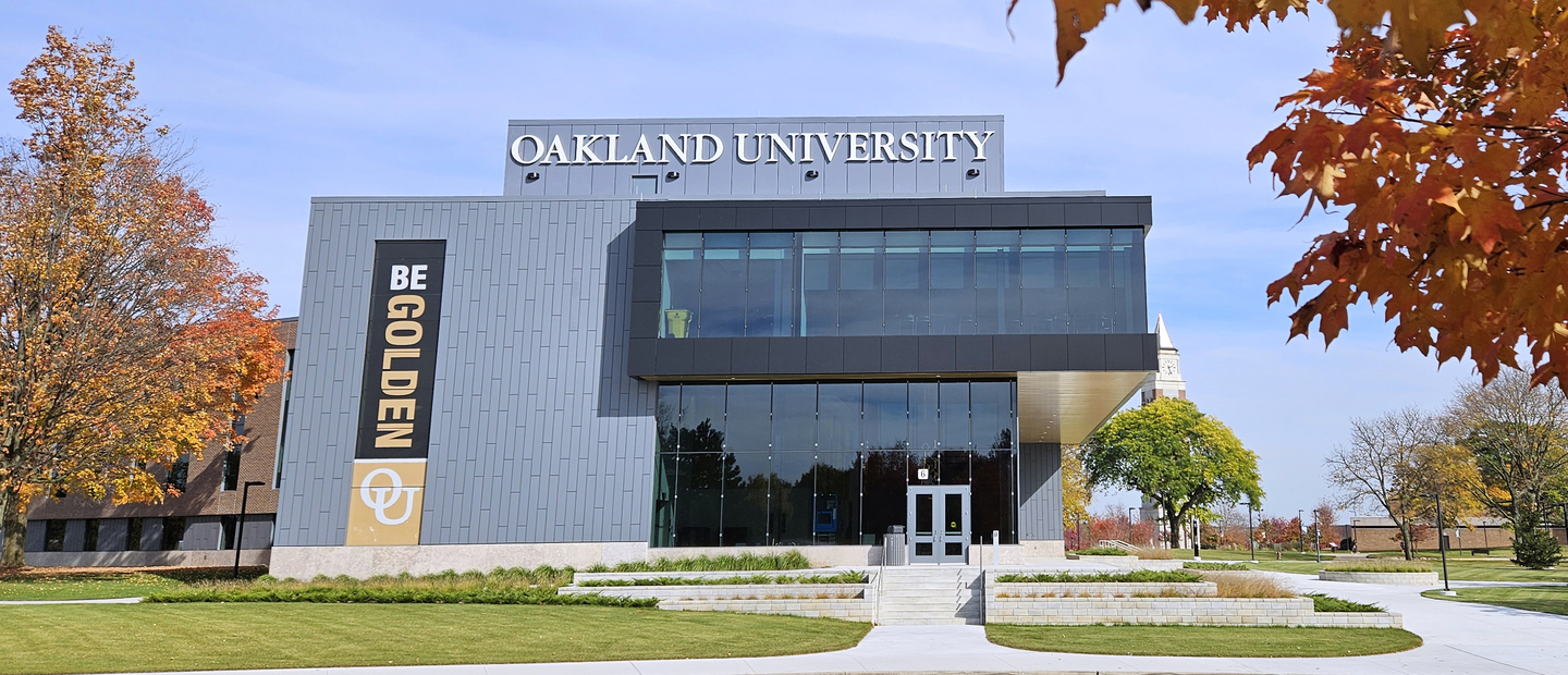 A building at Oakland University