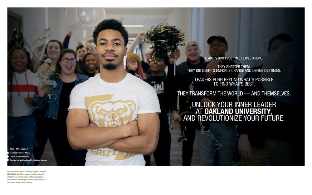 Competitive Leader Example - Sample of Design piece showcasing a competitive leader