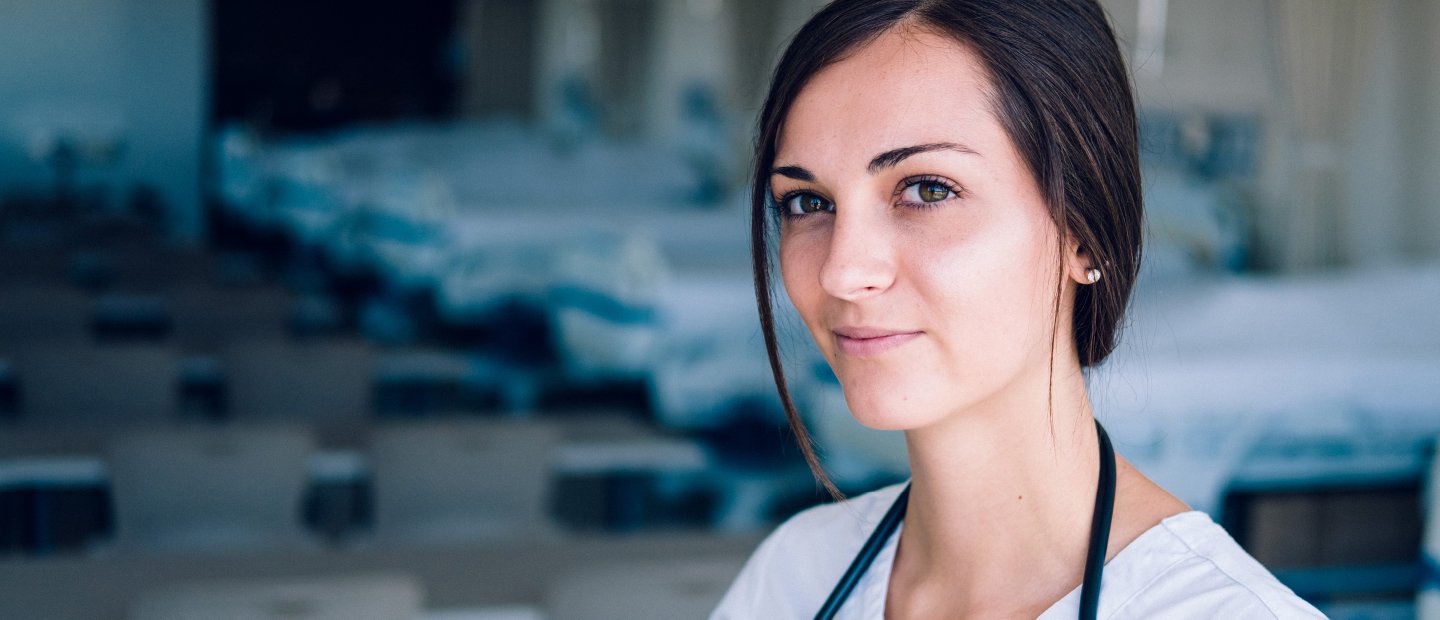 Medical staff Looking into the camera