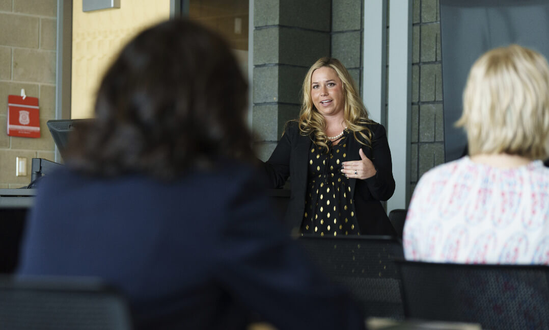 Woman teaching