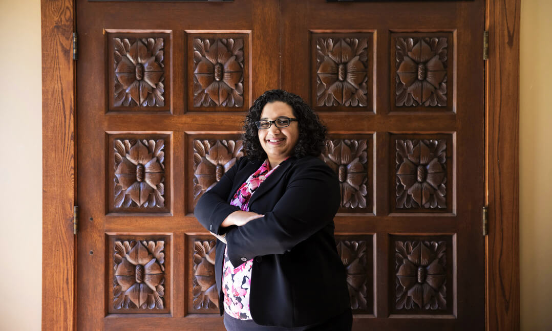 Image of Emily Richardson, Oakland University alumna, is utilizing her new Ph.D. to spearhead change in the field of counseling