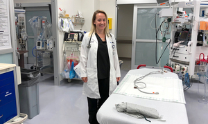 Dr. Ortiz in a clinical setting