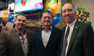 Three doctors who participated in the conference