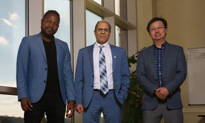 A trio of researchers