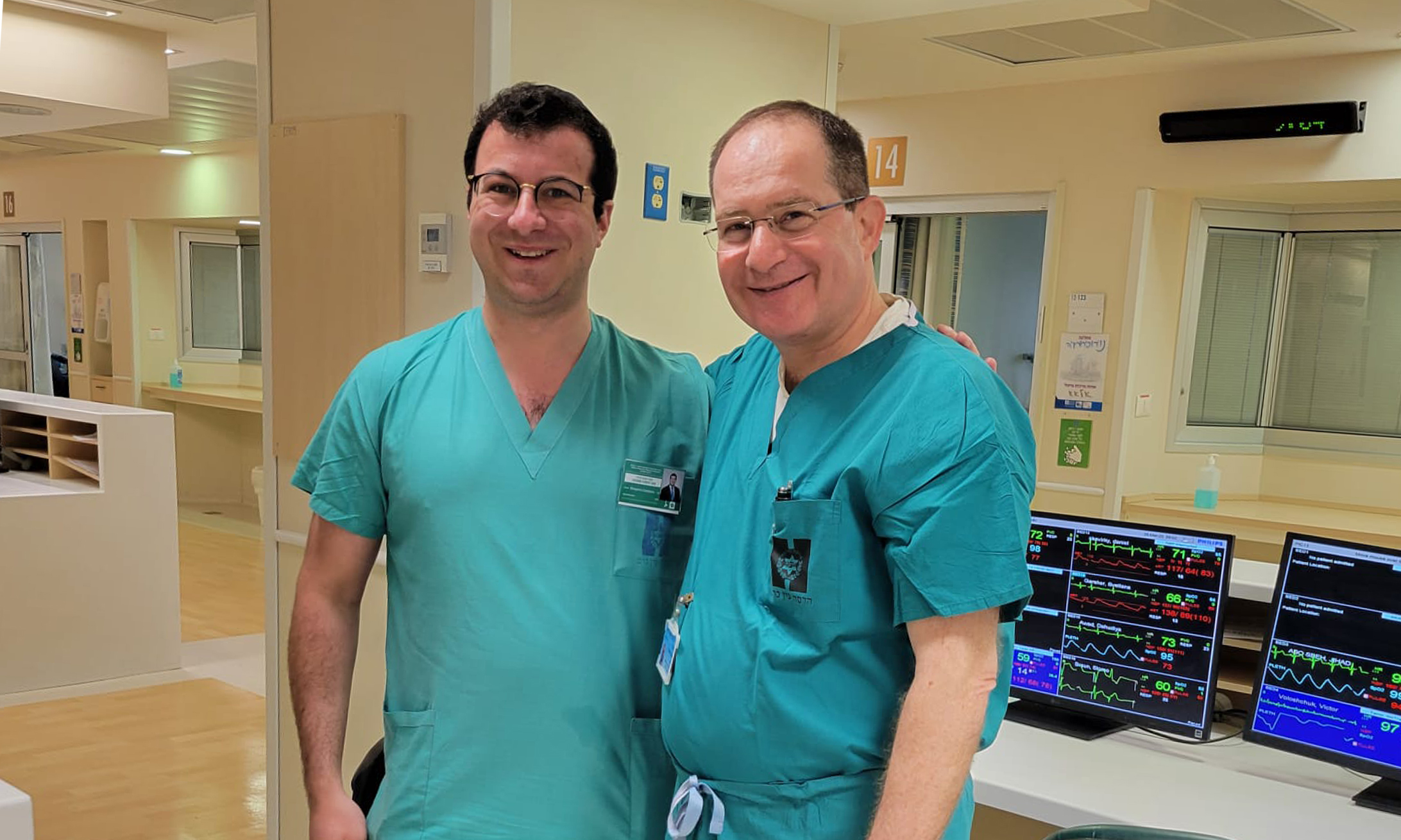 Ben Goldstein, and Guy Rosenthal, chief neurosurgeon at Hadassah Hebrew University and University of California