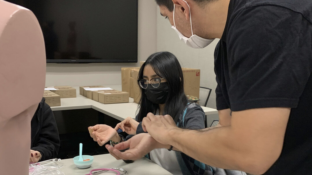 An image of students at the Pathways program
