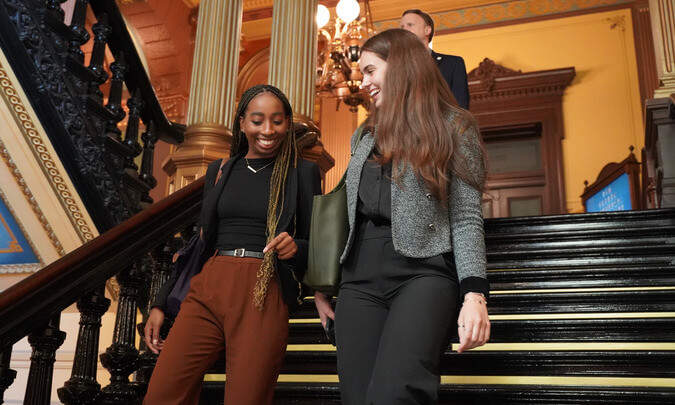 An image of OUWB students in the Michigan Capitol