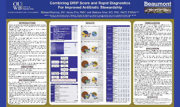 The poster presented by Ramirez and Sims at IDWeek.