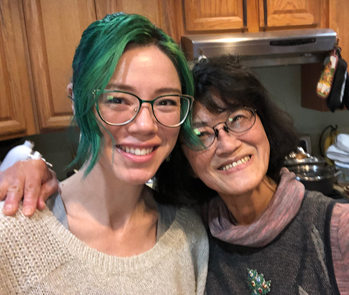 Marie King with her arm around Alex King