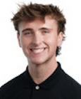 Liam Beattie smiling at the camera