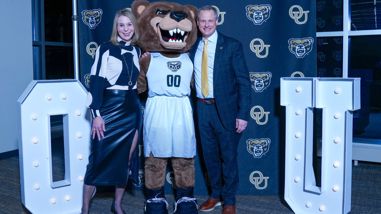 Steve and Jaime Waterfield with Grizz