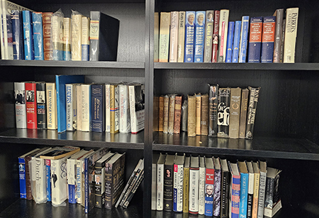 Books in the Muchmore Presidential History Collection.