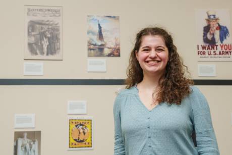 Catherine Recknegal next to history timeline