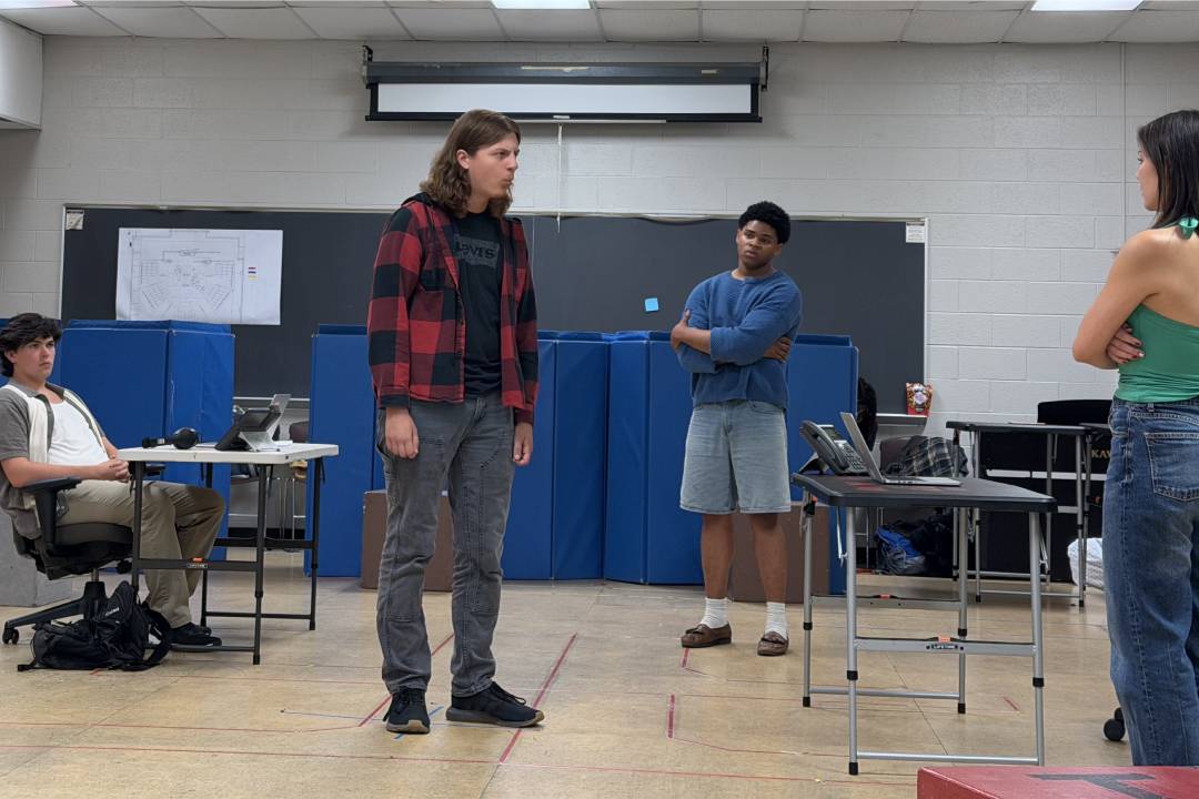 OU students during a rehearsal for 