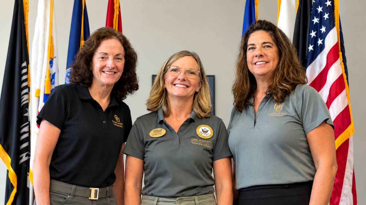 Veterans Support Services staff members Cathy Weber, Lisa Rhoades and Bobbi Hayden