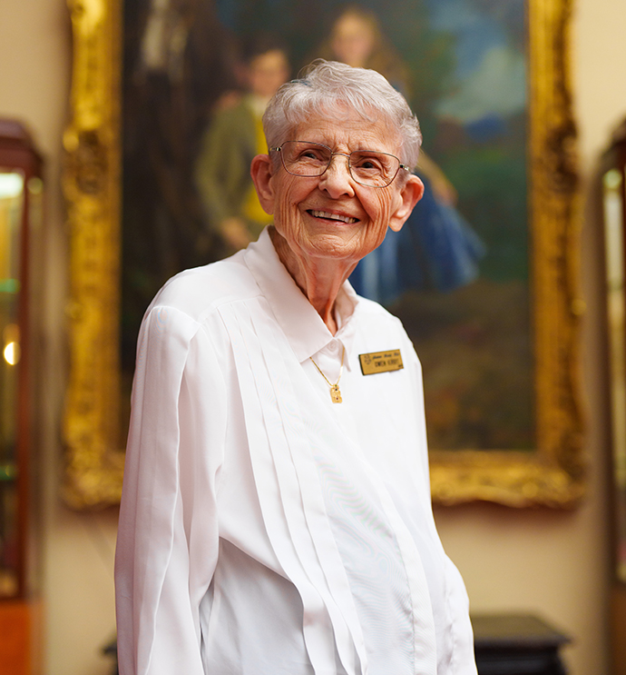 A headshot of Gwen Kirby