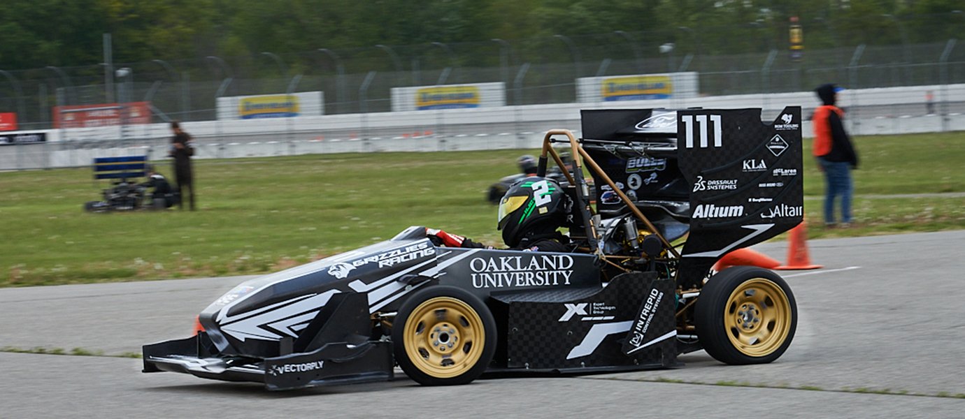 Oakland University's SAE car