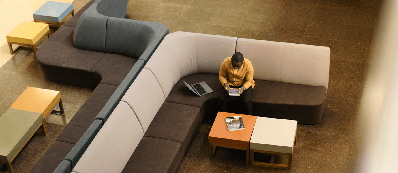 man working on computer