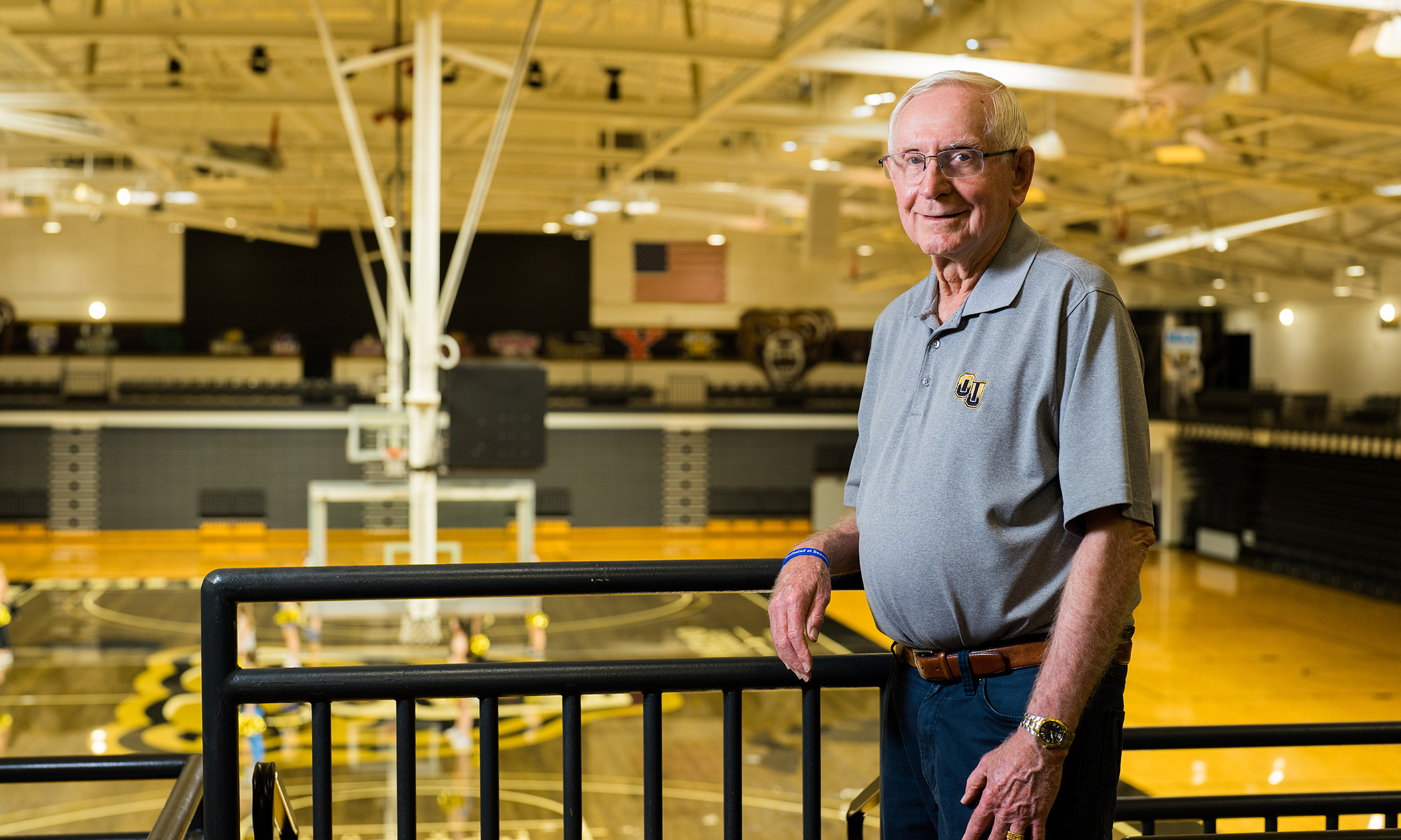 A man standing in the O-Rena